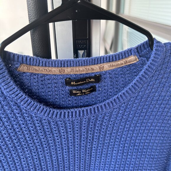 Massimo Dutti - Slim Fit Crewneck Knitted Sweater - Picture 2 of 2